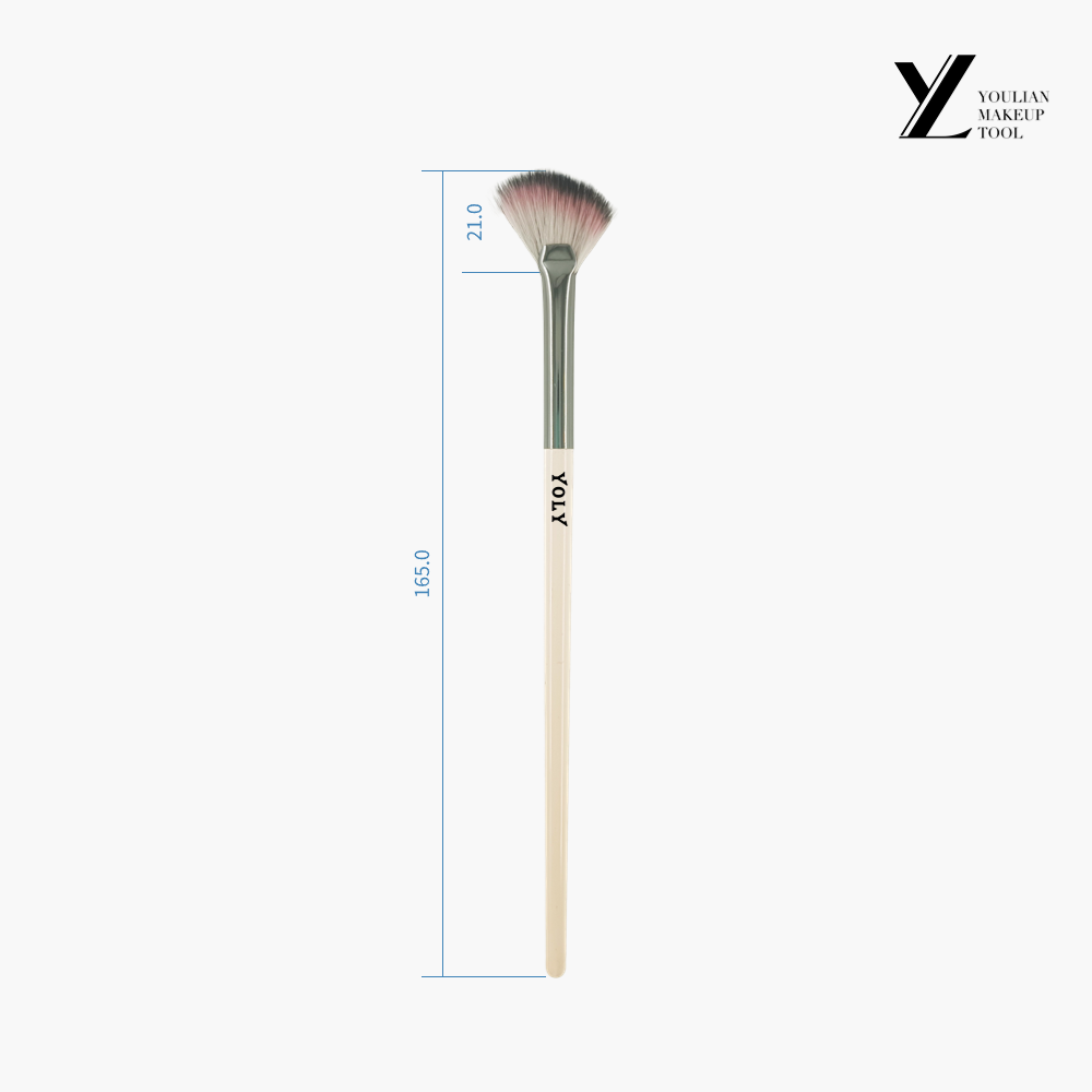 3색의 그라디언트 경사 헤드 구멍이있는 형광펜 브러시